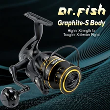 Fishing Reel 9+1BB 18~25LB Carbon Fiber Drag Aluminum Spool Handle Spinning Reel
