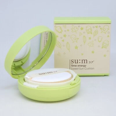 SU:M 37˚ SU:M37 Time Energy Sweet Sun Cushion 15g Anti Aging SPF32 PA++ Smooth K-Beauty