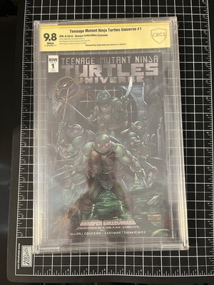 IDW TMNT  Universe #1 Exclusive Variant Cover Sketch & signed CBCS 9.8 