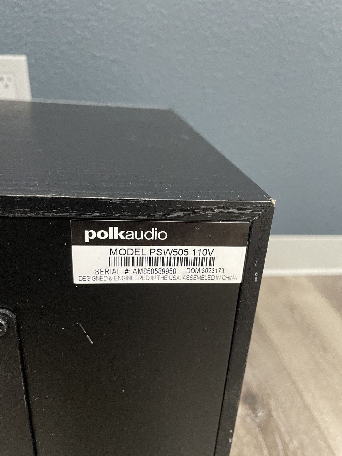 Polk Audio PSW505 12 inch Powered Subwoofer Speaker eBay