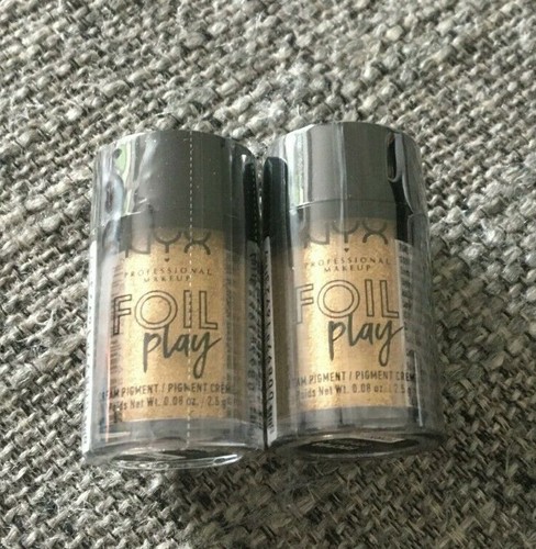 2 X NYX FOIL PLAY CREAM PIGMENT POP QUIZ FPCP08 TDRN0W BRAND NEW AND SEALED - 第 1/3 張圖片