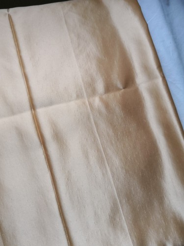Quality Gold Slubbed Satin - Picture 3 of 3