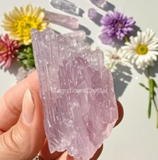 3pcs Rare Purple Kunzite Crystal Stone Love Home Decor Healing Reiki Energy Gift