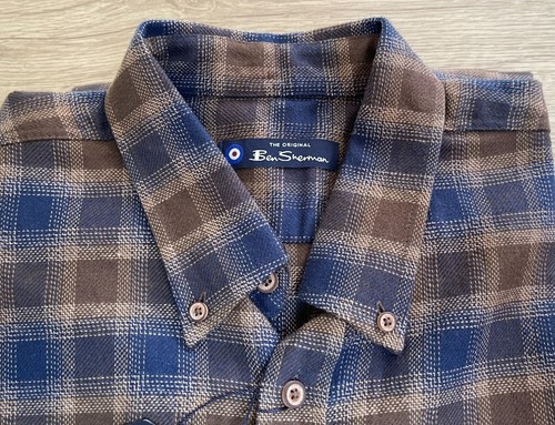 camicia uomo manica lunga Ben Sherman nuova - taglia LARGE (#D621) - Foto 8 di 10
