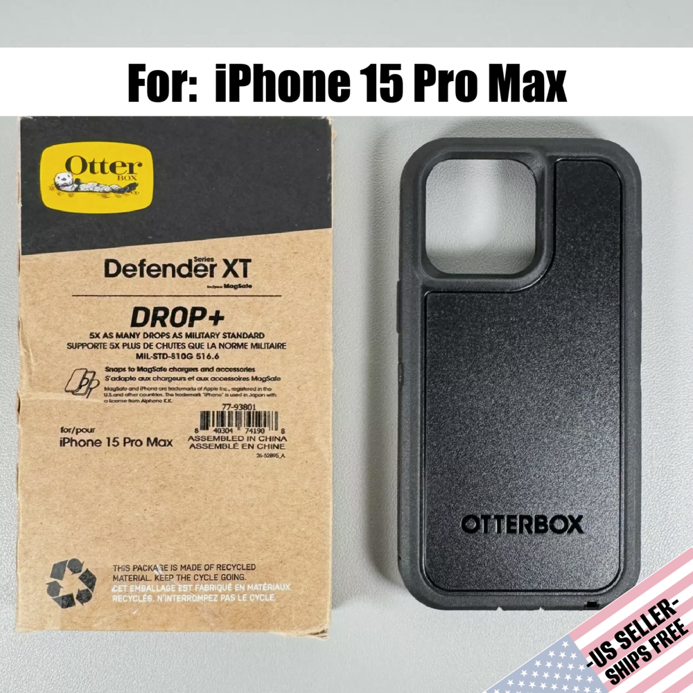 OTTERBOX Defender Series XT +Magnetic Case for iPhone 15 PRO MAX: Black | NEW