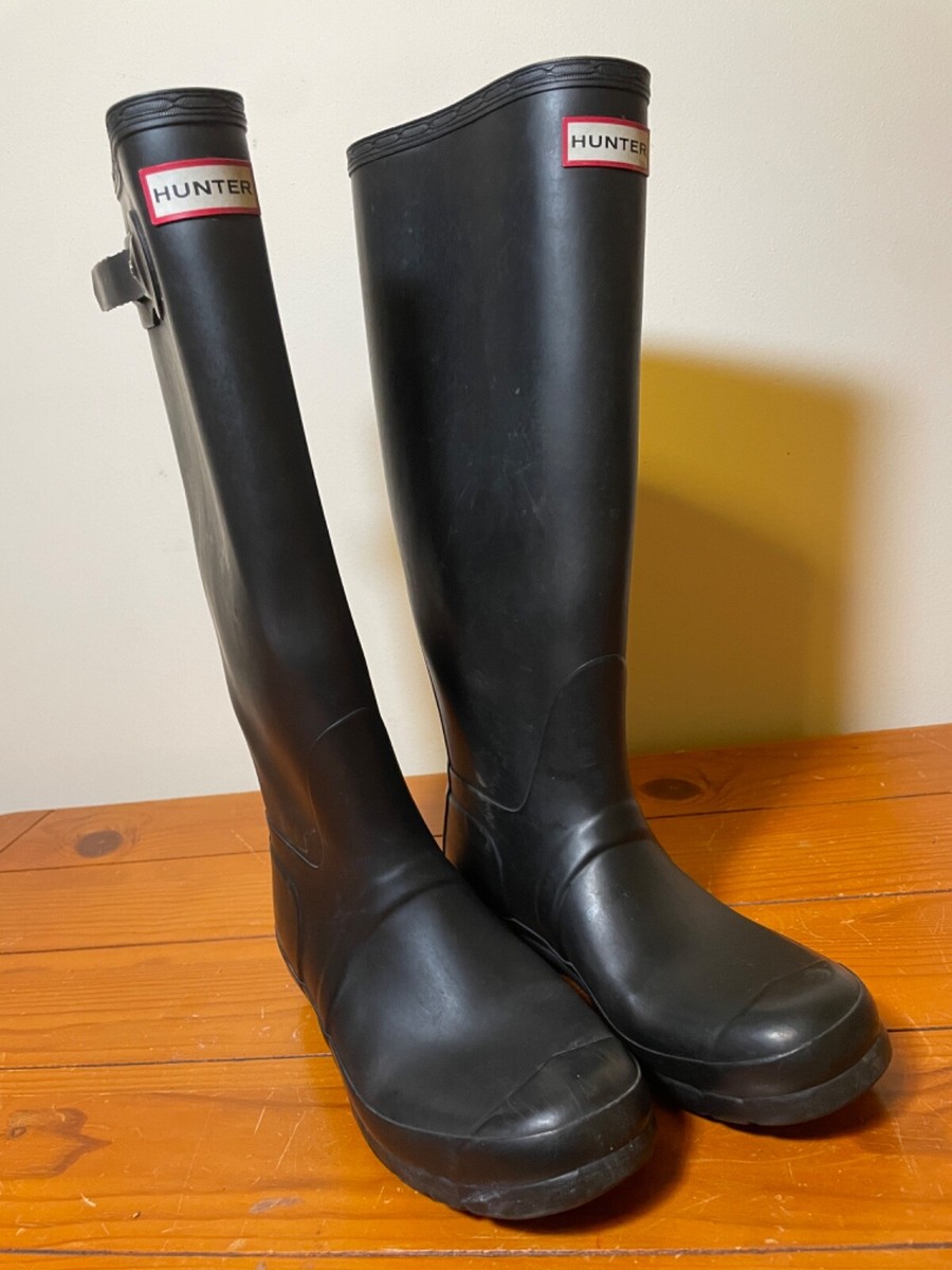 Hunter x Target 2018 Limited Collab Men’s Tall Rain Boots Black Size 9 NWT Hunter Boots Women Size 9 US Black Original Tall Rain Boots  main image 4