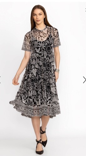 LUCIANA MESH TIERED DRESS Johnny Was - Picture 4 of 15