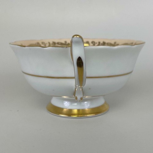 PARAGON Bone China Cobalt Peach Gilt Gold Star Center Porcelain Tea Cup & Saucer - Picture 6 of 12