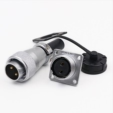 WS20 Waterproof Aviation Plug & Socket Panel Connector 2/3/4/5/6/7/9/12/15 Pin