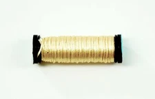 SILK SERICA #2013 Light Gold 11 Yard Spool 3 Ply for Needlepoint by Kreinik