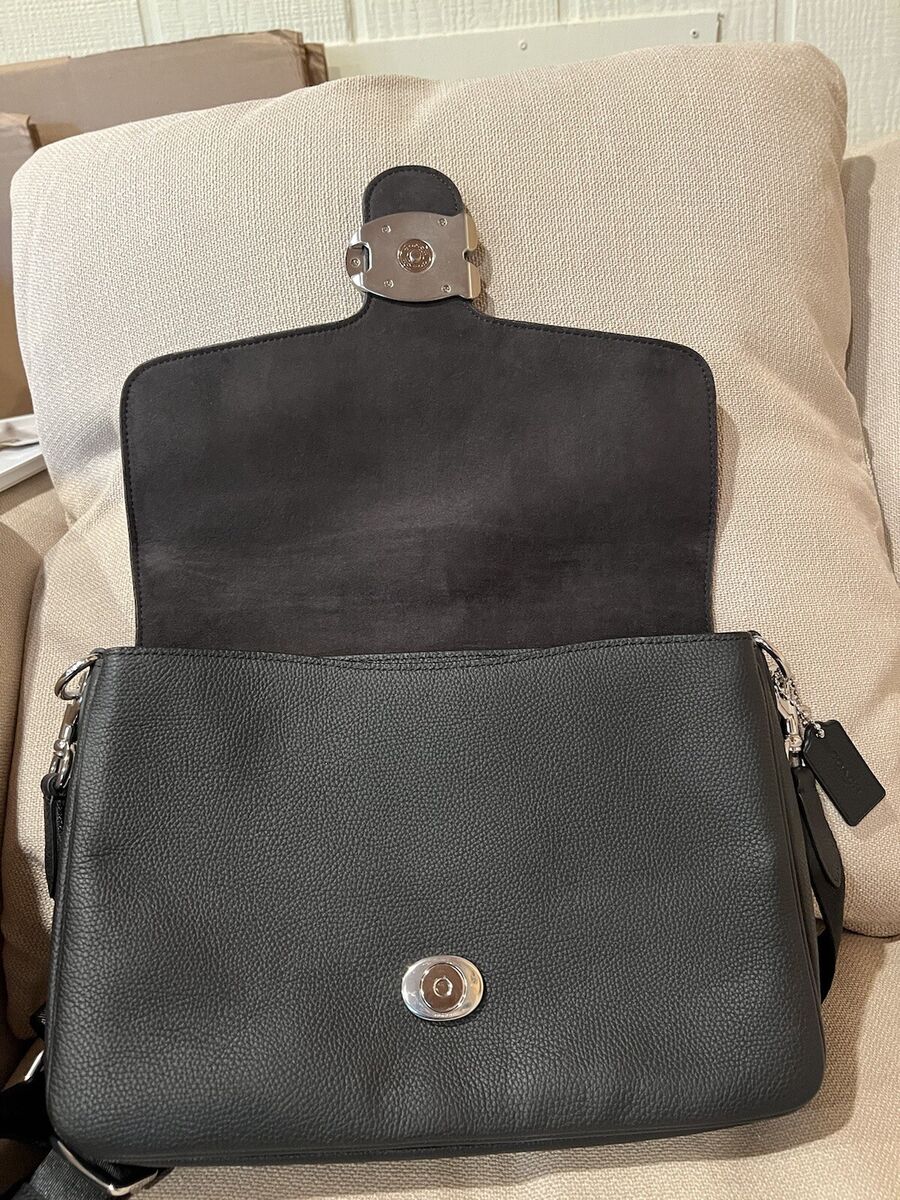 Coach Soft Tabby Messenger Pebbled Leather Black | eBay Coach Soft Tabby Messenger Pebbled Leather Black | eBay
