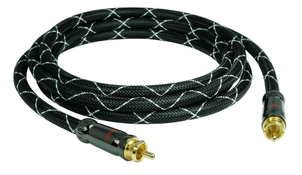 1M SunshineTronic BlackLine Câble Numérique Koaxial Pour Subwoofer 1 M - Photo 1/1