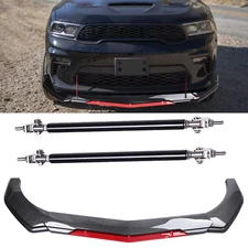 Front Bumper Lip Spoiler Splitter Body Kits Strut Rod For Dodge Durango SRT R/T
