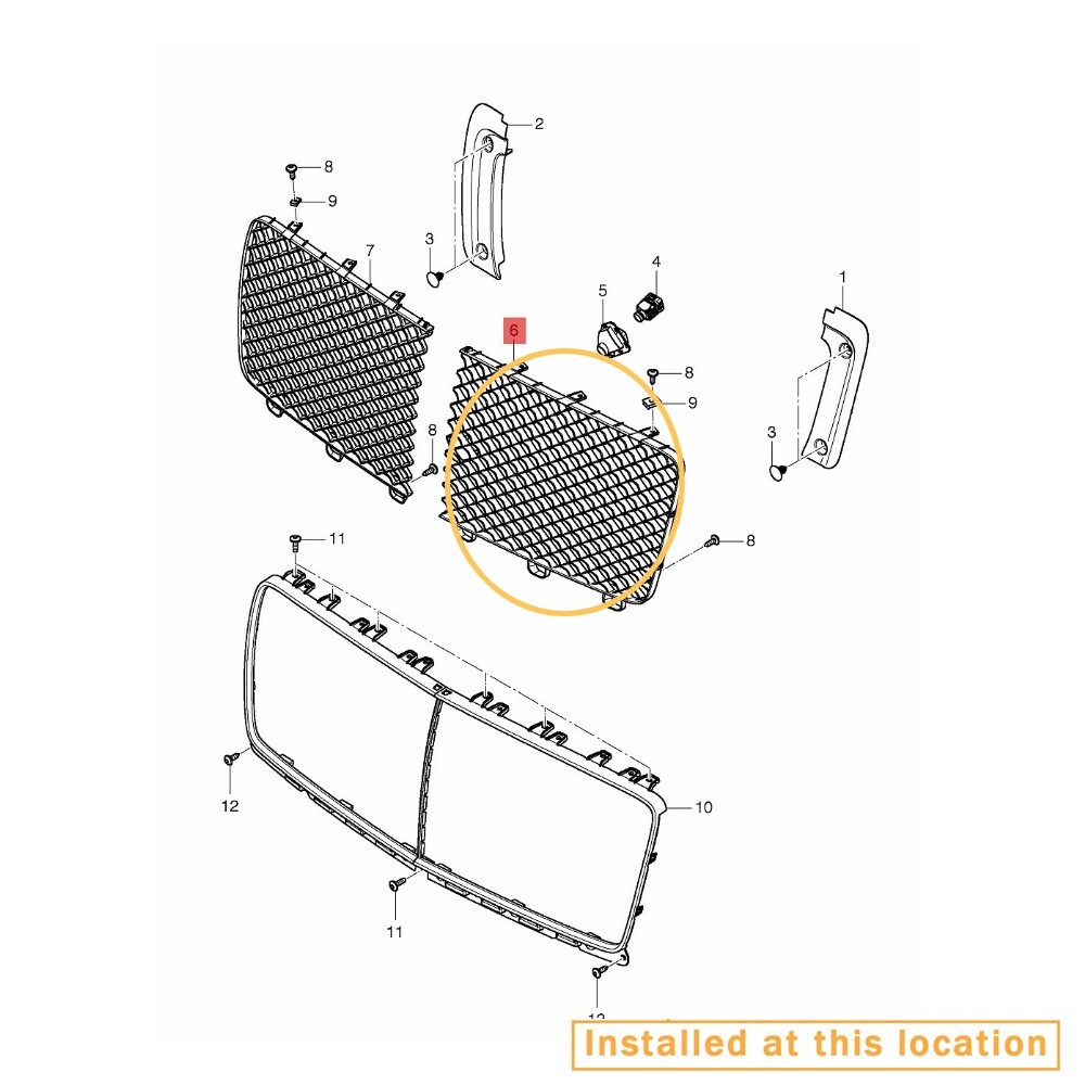 For Bentley radiator Grille Left OEM 36A853683F