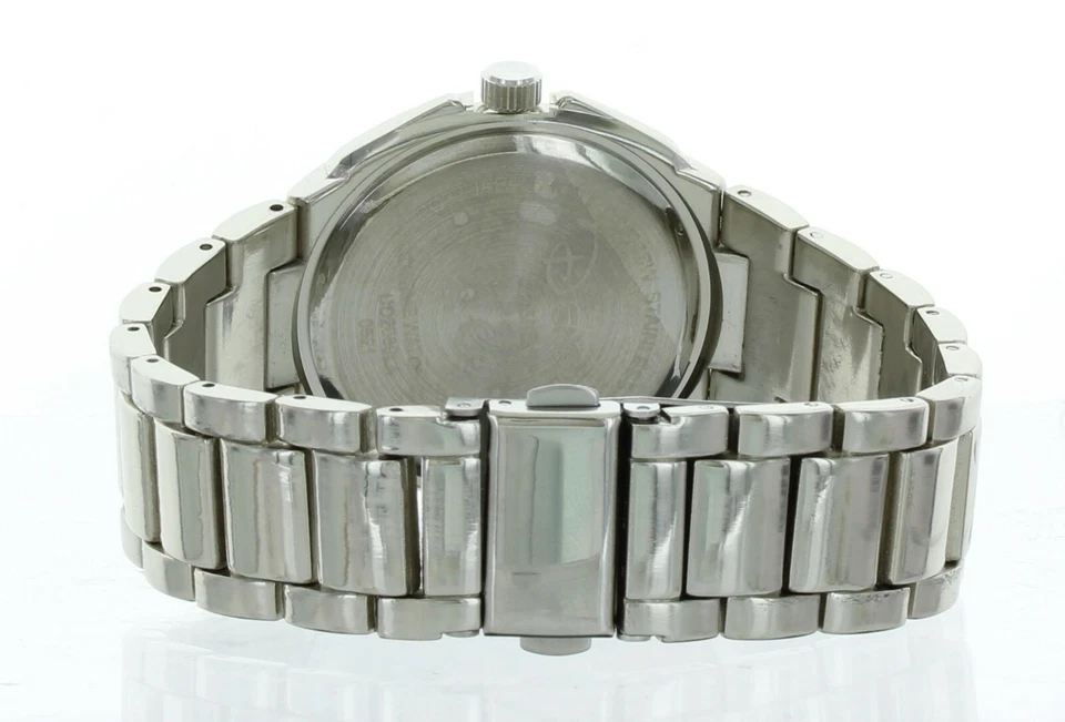 Reloj para hombre Disney Pato Donald con esfera color crema con fecha metal tono plata Foto 3 de 4