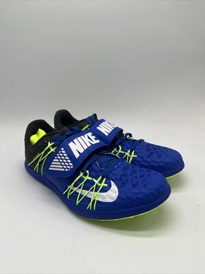 Nike Zoom TJ Elite Triple Jump Blue/Volt Track Spikes 705394-413 Men's Size 6.5
