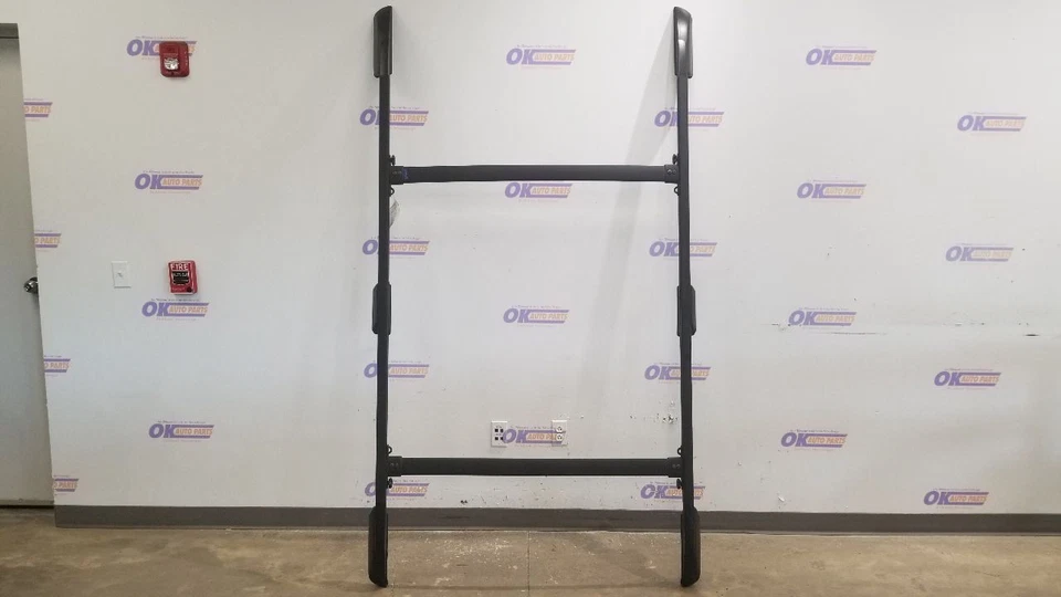 14 TOYOTA SEQUOIA ROOF RAIL LUGGAGE RACK ASSEMBLY WITH CROSS BARS BLACK Foto 2 de 4