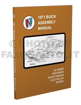 1971 Buick Werksmontagehandbuch Riviera LeSabre Electra Centurion Mehr Info!