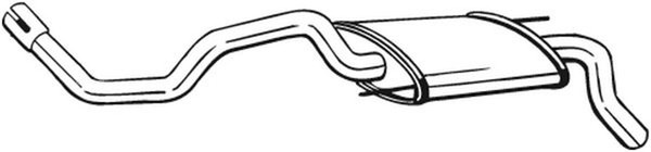 EndschalldäMpfer NachschalldäMpfer Bosal 233-605 FüR VW 6N1 Polo 6N2 3 16V 100-image