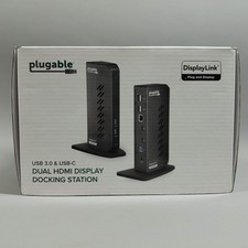 New PlugAble USB 3.0  USB-C Docking Station