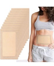 10Pcs Castor Oil Pack Wrap, Self-Adhesive, High Absorbent Organic Cotton Flannel