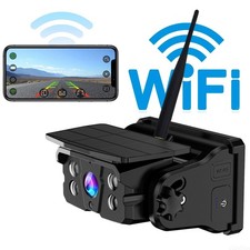 Solar Powered Magnetic Wireless Reversing Backup Camera for Car Truck Trailer RV