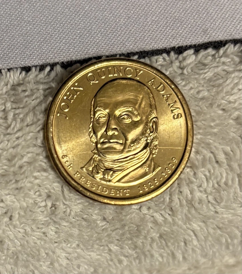 2008 DIE CRACK MINT EROR John Q. Adams Presidential $1 Dollar Coin - Image 4 of 4