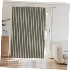 100 Blackout Door Curtains - 98" W x 84" L - 98"W x 84"L Pack of 1 Grey