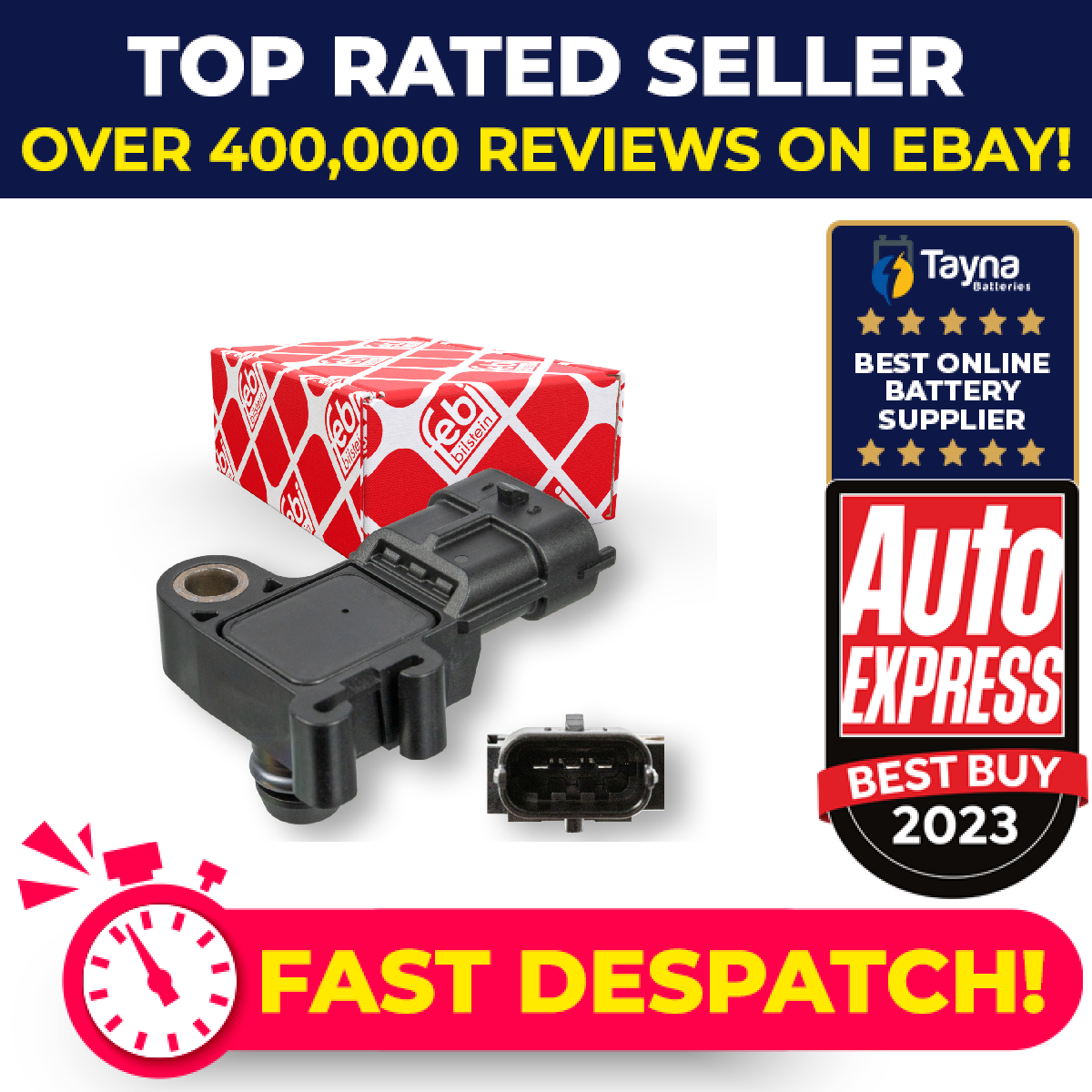 MAP Sensor fits CHEVROLET CORVETTE C6 6.2 2008 on Manifold Pressure 12592525 New