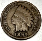 1899 Indian Head Cent Penny Good Condition 1c One Cent US Coin- 0889