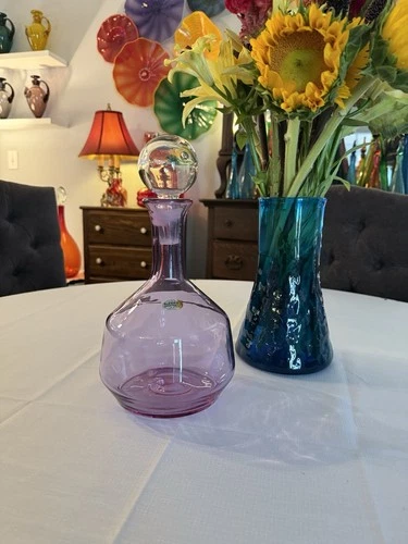 Blenko Glass Luna Decanter - Ganymede 2419L