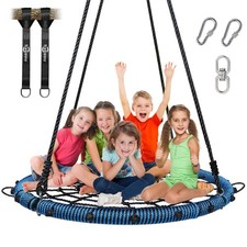 45" 750lbs Spider Tree Swing for  Adults, Outdoor Steel Frame Saucer Net Swi...