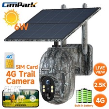 Solar Power 4G LTE Cellular PTZ Trail Camera 2.5K Instant Alert IR Night Vision
