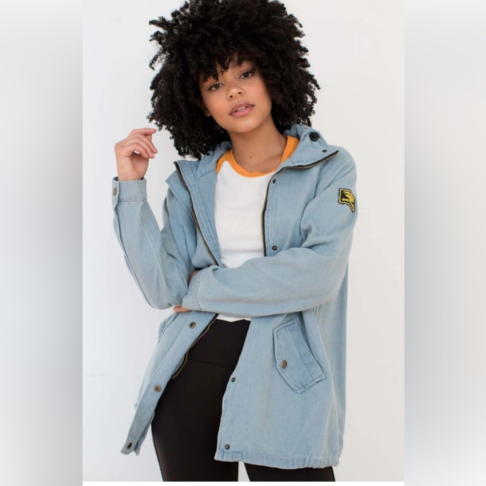 COMMANDING OFFICER PATCH DENIM JACKET Medium - image 1