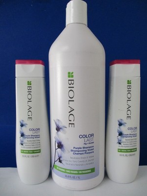 Biolage Color Last Purple Shampoo 33.8 oz + 2 x 8.5 oz Set