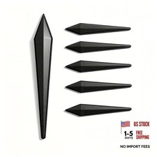 Car Door Protector Edge Guards, PVC Anti-Scratch Bumper Trim 5 PCS Black