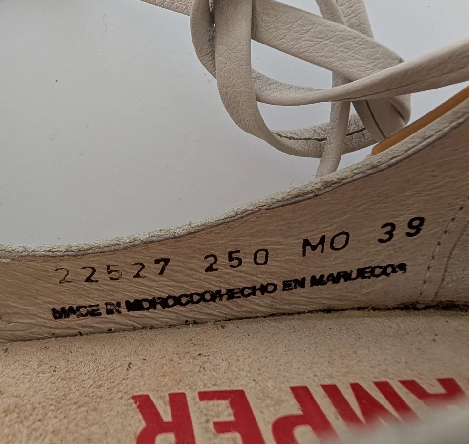 Camper Lab Women's Beige Sandals Size 39 Shoes Slides - Image 3 of 4