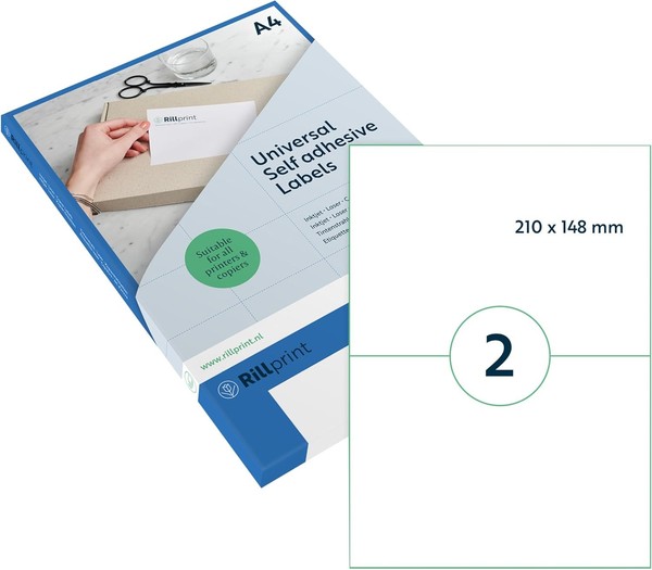 rillprint Universal-Etiketten 210 X 148 Mm Transparent 50 Etiketten-image