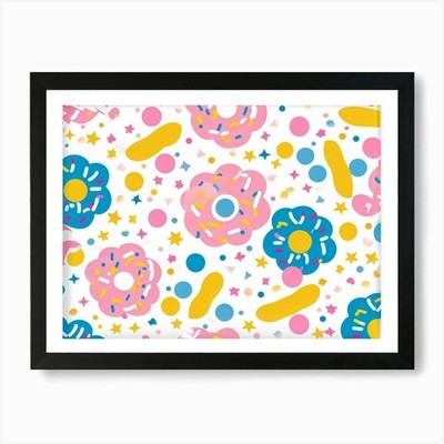 Abstraktes geometrisches Vektor-Design Fe gerahmtes Wandbild Poster Leinwanddruck Bild