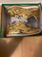 Bottega Veneta Mens Metallic Gold Low Top Lac...