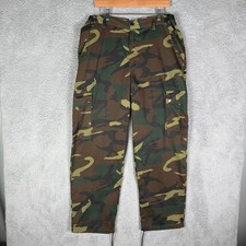 Vintage Camo Cargo Paratrooper Pants Men's Large Military Northwest Territory