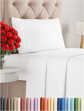 Twin Size 3 Piece Sheet Set - Comfy Breathable Cooling Bed Sheets Set - Hotel