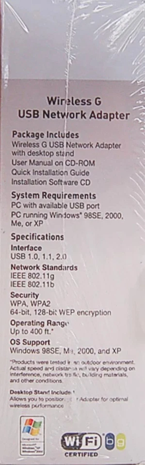 Belkin Wireless G USB Network Adapter - Network adapter - USB 2.0 - 802.11b/g - Image 2 of 4