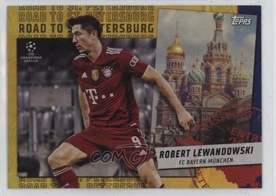 2021-22 Topps UEFA Champions League Gold 35/50 Robert Lewandowski #RSP-12 0sm7