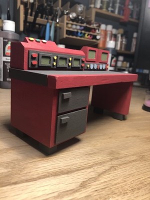 CUSTOM COMPUTER Console 1/12 Scale Action Figure Diorama Prop, Handmade