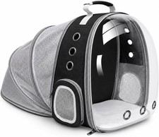 Expandable Cat Carrier Backpack for Cats and Dogs, Bubble Window Pet Travel B...