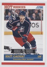 2010-11 Score Rookies & Traded Matt Calvert #612 0a4