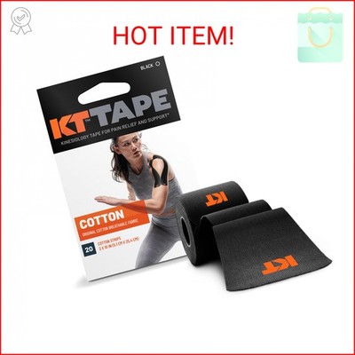KT Tape, Original Cotton, Elastic Kinesiology Tape, Everyday Muscle and Joint Su