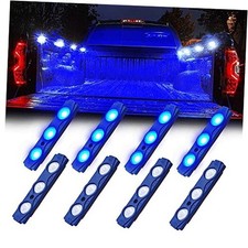 LED Truck Bed Light Kits Rock Lights with On/Off Switch, for Pickup Blue