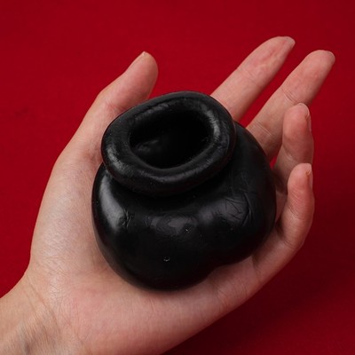 bull bag sex toy 7” Nubby Rainbow Glass Dildo main image 0